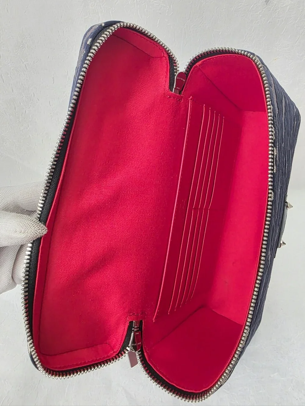 Auth Christian Louboutin Kypipouch Camouflage Messenger Bag